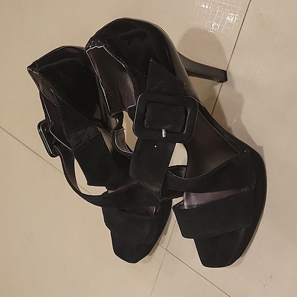 Nine West Shoes - Nine West, Suede Slingback, 4" High Heels Sandals